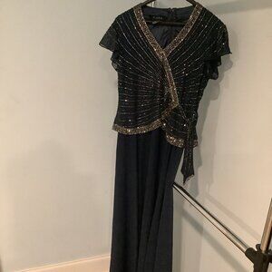 Dark blue dress